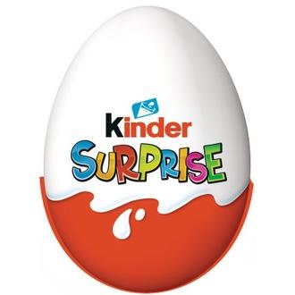 Kinder Surprise maitosuklaahahmo maitoisalla sisäpinnalla. sisältää lelun 20g