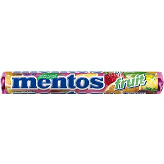 Mentos 38g Fruit mansikka-appelsiini-sitruuna pastillit