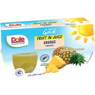 Dole Tropical Gold Ananas hedelmäkupit 4x113/68g