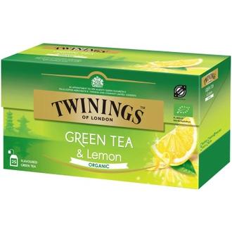 Twinings 25x1,5g Green tea & Lemon Luomu