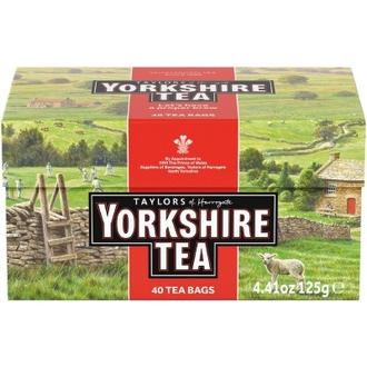 Taylors of Harrogate Yorkshire musta pussitee 40ps