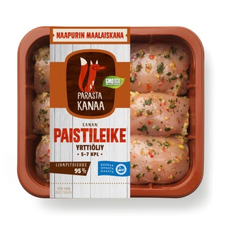Naapurin maalaiskananpojan yrttiöljy paistileike n. 600g