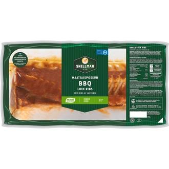 Snellman Maatiaispossun BBQ loin ribs n1,1kg