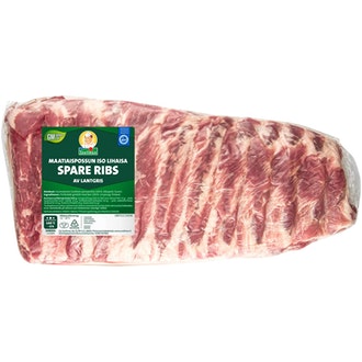 Snellman Maatiaispossun iso lihaisa spare ribs n800g