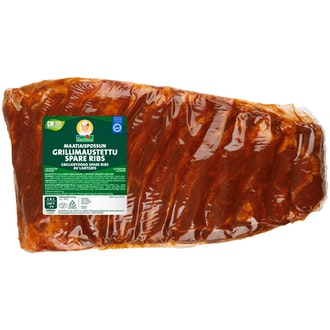 Snellman Maatiaspossun grillimaustettu spare ribs n 800g
