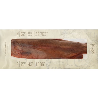 SJØ savustettu kirjolohi 700-1200g kokonainen vakuumipakattu