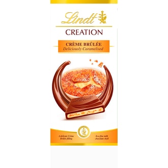 Lindt Creation crème brûlée maitotäytesuklaalevy 150g