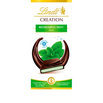 Lindt creation tummasuklaa 150g minttu