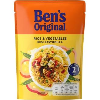 Ben\'s Original Valmisriisi kasviksilla 220g