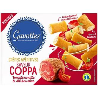Gavottes Savoury Mini Crêpes suolakeksi coppa, tomaatti, valkosipuli 80 g