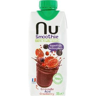 Nu Smoothie 330Ml Granaattiomena-Acaimarja-Karpalo Smoothie