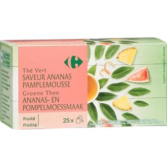 Carrefour ananas-greippi vihreä tee 25 pss