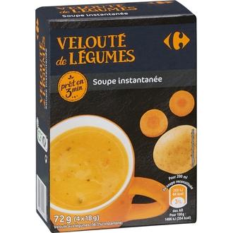 Carrefour keittoainekset kasvisosekeitto 4 x 18 g