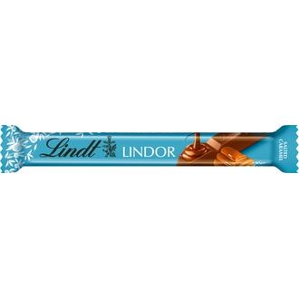 Lindt LINDOR Maitosuklaapatukka karamelli-merisuola täyte 38g