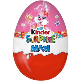 Kinder Surprise maitosuklaahahmo maitoisalla sisäpinnalla pinkki. sisältää lelun 100g Pääsiäinen