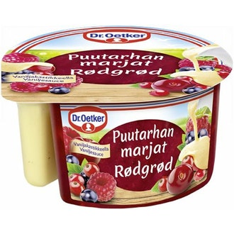 Dr. Oetker Puutarhan marjat vaniljakastikkeella 160 g