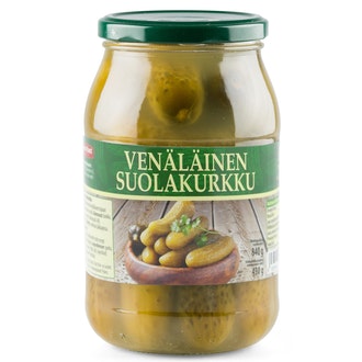 Venäläinen suolakurkku 840g/430g