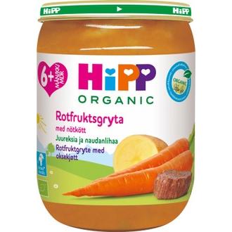 HIPP juureksia ja naudanlihaa 190g 6kk luomu
