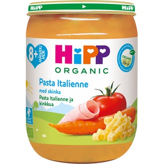 HIPP pasta Italienne & Kinkkua 8kk 190g luomu