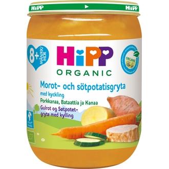Hipp 190G Luomu Porkkanaa, Bataattia Ja Kanaa 8 Kk