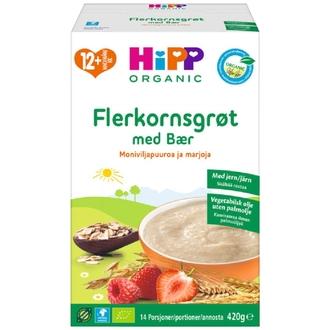Hipp Luomu Moniviljapuuroa Ja Marjoja 12Kk 14 Annosta 420G