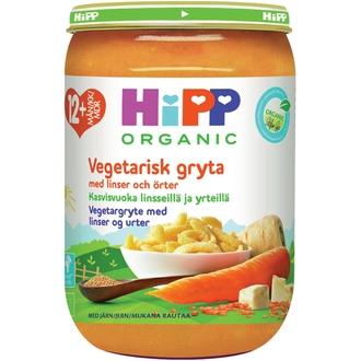 Hipp Luomu 220G Kasvisvuoka Linsseillä Ja Yrteillä 12 Kk