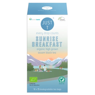 Just T 18x3g Sunrise Breakfast Musta tee luomu