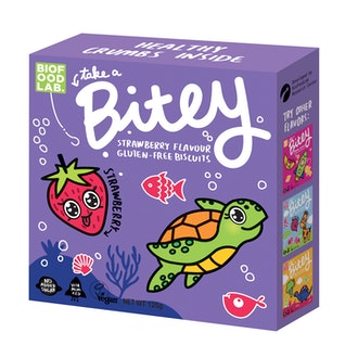 Bitey lastenkeksi 125g mansikka gluteeniton