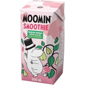 Moomin päärynä-vadelma smoothie 200ml