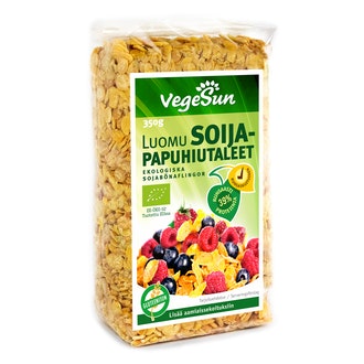 VegeSun luomu soijapapuhiutaleet gluteeniton 350g