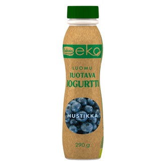 Baltais EKO juotava jogurtti 290g mustikka luomu