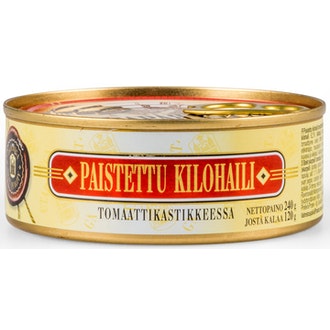 Old Riga paistettu kilohaili 240g tomaattikastikkeessa