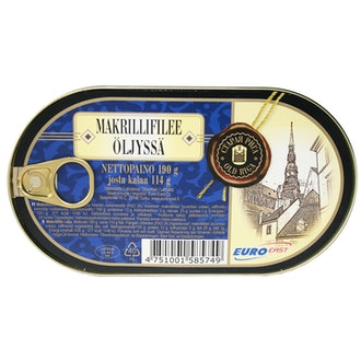 Old Riga makrillifilee 190/114g öljyssä