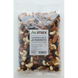 Arimex Luxuspähkinöitä ja rusinoita 500g