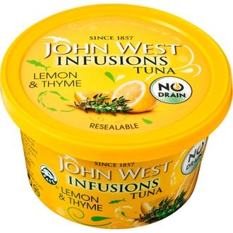 John West Infusions valutettu tonnikala Sitruuna & Timjami 80g