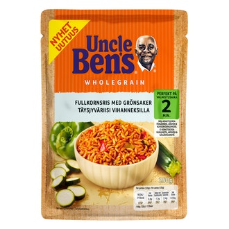 Uncle Ben\'s Täysjyvä-vihannes valmisriisi 250g