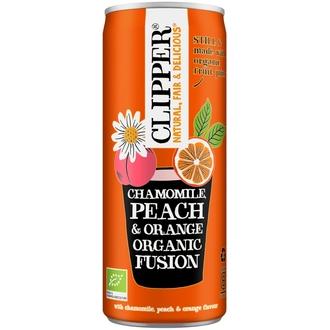 Clipper Luomu Hiilihapoton juoma Kamomilla, persikka & appelsiini 250ml tlk X