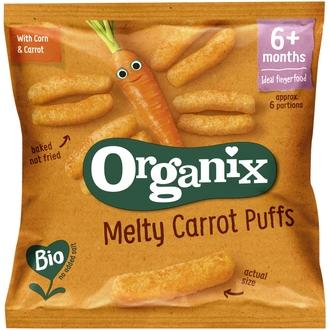 Organix 20G Luomu Porkkanatikut Alkaen 7 Kk, Lasten Naksut