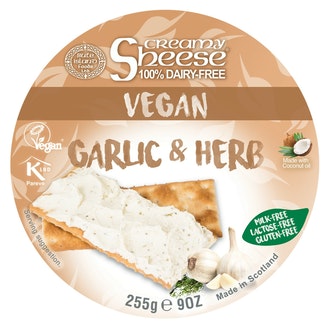 Creamy Sheese 255g kermainen valkosipuli&yritti maidoton vaihtoehto juustolle