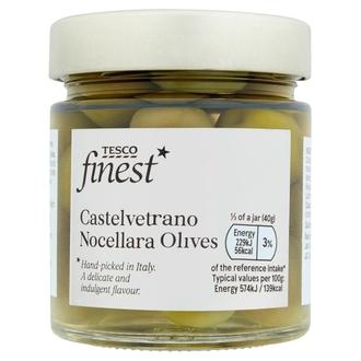 Tesco Finest 200/120G Kivelliset Vihreät Oliivit