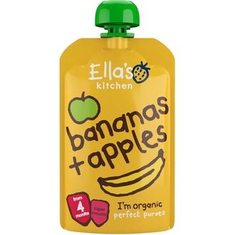 Ella\'s Kitchen 120g Apples+bananas, Omena banaani sose, alkaen 4 kk, luomu