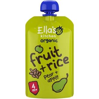 120G Ella\'s Kitchen Päärynä Omena + Riisi Sose Alkaen 4 Kk Luomu