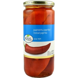 Royal punainen paahdettu kuoreton paprika 465/350g