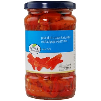 Royal paahdettu punainen paprikasuikale 360/220g