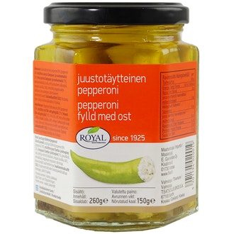 Royal juustotäytteinen pepperoni 260/150g