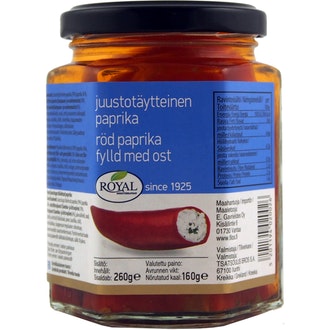 Royal juustotäytteinen paprika 260/160g