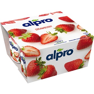 Alpro mansikka soijavalmiste 4x125g