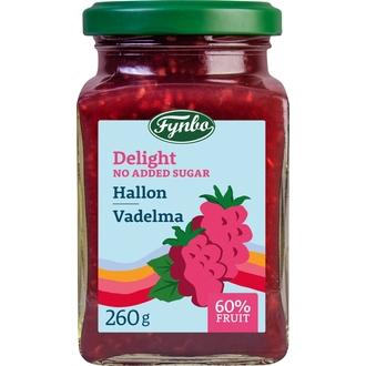 Fynbo Delight vadelmahillo - vähemmän sokeria 260g