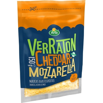 Arla Tolkuttomat Juustot Verraton Cheddar-Mozzarella raaste 150 g