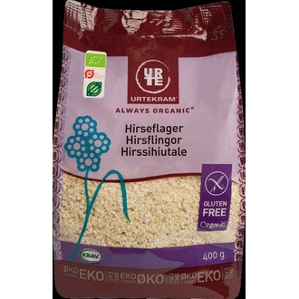 URTEKRAM Luomu Gluteeniton Hirssihiutale 400g
